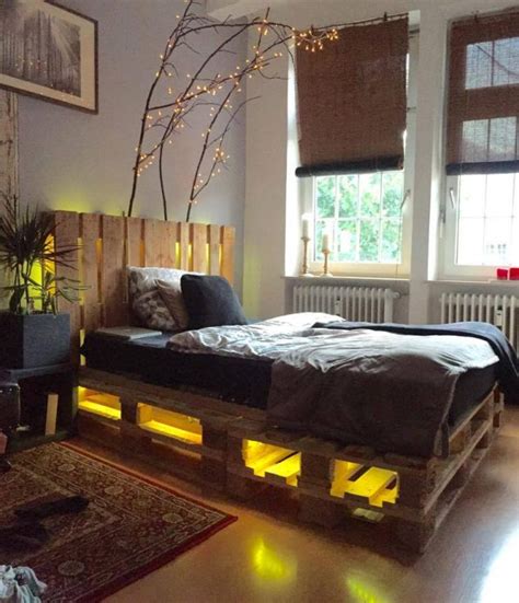 12 Genius Ideas For Pallet Bed With Lights Underneath