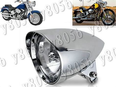 Buy Motorcycle Chrome Bullet Tri Bar 5 75 Headlight For Harley Davidson