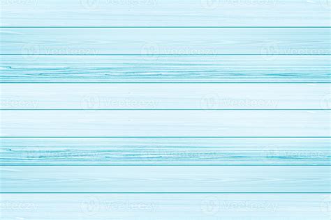 Bright Light Blue Color Wood Plank Texture Vintage Beach Wooden