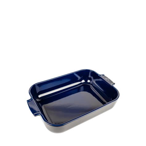 Plat four céramique rectangle bleu 36 cm Appolia Maisons du Monde