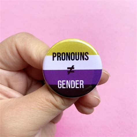 Pronouns Gender Pronouns Dont Equal Gender Lgbtq 1 25 Etsy In 2023