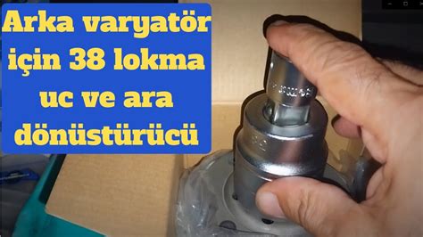 scooter arka varyatör sök tak için 38 lokma uç ve ara aparat YouTube