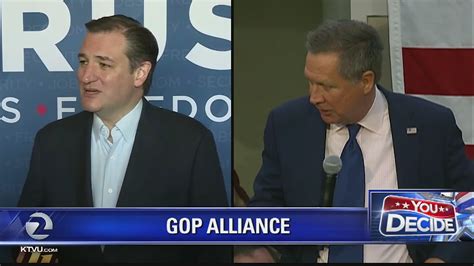 Cruz Kasich Form Gop Alliance To Block Trump From Presidential Nomination