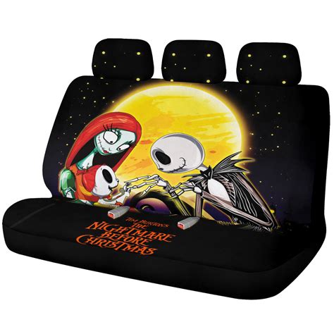 Nightmare Before Christmas Car Back Seat Covers Decor Protectors Nearkii