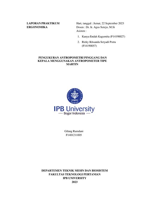 F1401211005 Gilang Ramdani Laporan Praktikum Ergonomika Minggu 5 6