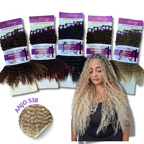 Cabelo Cacheado Anjo Telas P Entrelace Crochet Gy Psy Braids Weng