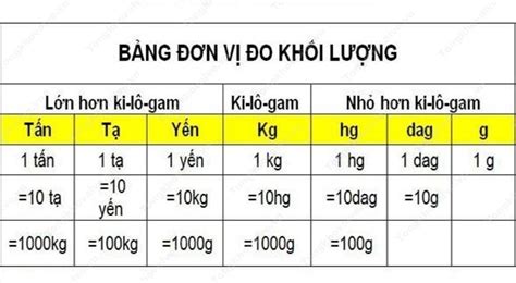 Trọng Lượng Là Gì Đơn Vị đo Trọng Lượng Và Công Thức Tính Nhất Việt Edu