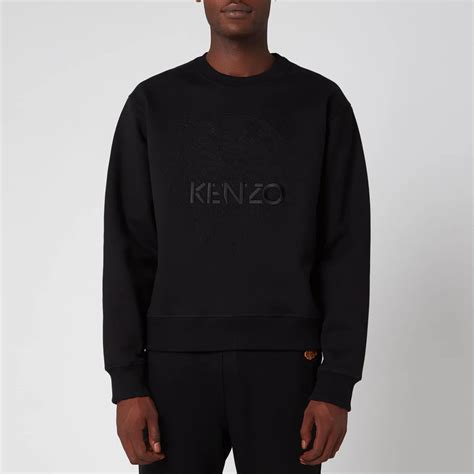 Kenzo Mens Embossed Tiger Sweatshirt Black Xs Coggles