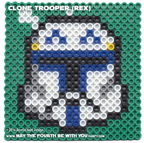 Clone Trooper Rex Perler Pixel Pattern Pixel Pattern Perler Beads