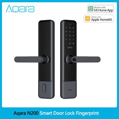 Aqara N200 Smart Door Lock Fingerprint Bluetooth Linkage With Doorbell Password Nfc Unlock Works