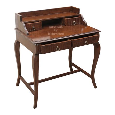 Teak Writing Table Wr Genuine Teakwood Furniture Manufacturer In