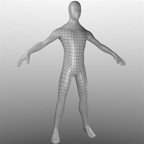 Lowpolygon Human Base Mesh Max Free