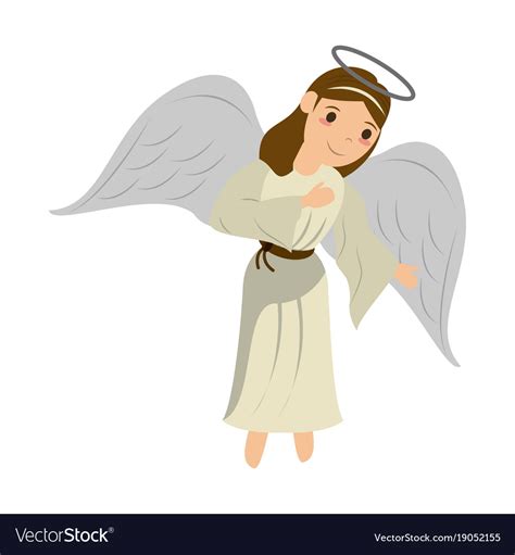 Beautiful Angel Cartoon Royalty Free Vector Image