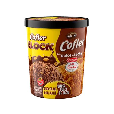 Helado Pote Cofler Block Super Dulce De Leche 500 Gr Disco