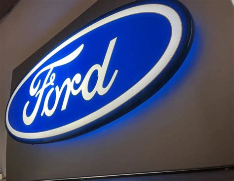 Place Bid Dt S Illuminated Ford Sign Pcarmarket