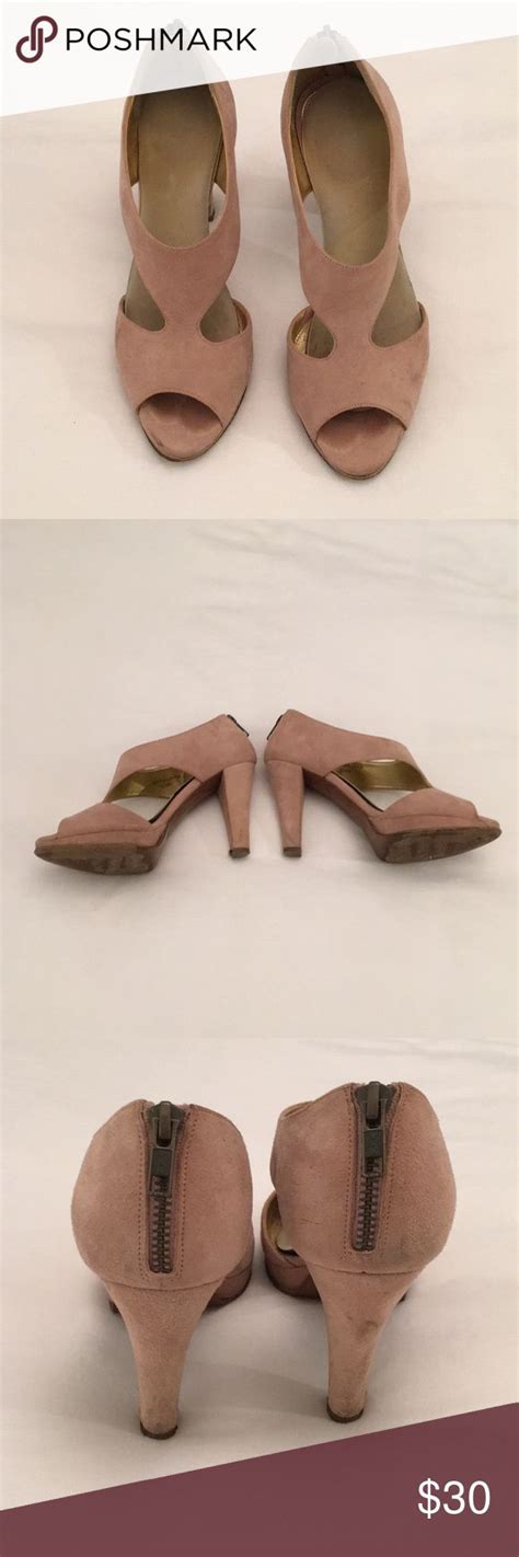 J Crew Pink Suede Heels Size 7 Pink Suede Heels Suede Heels Pink Suede