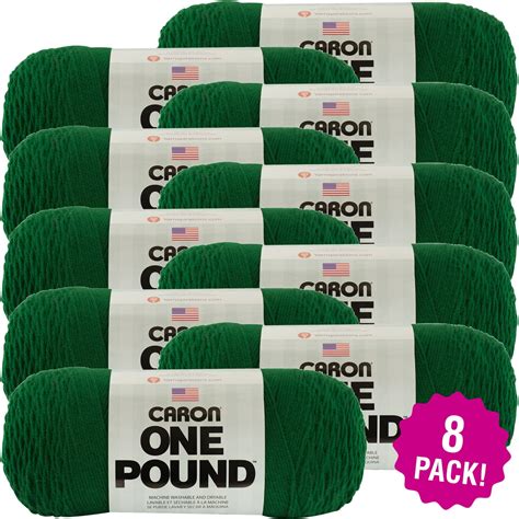 Caron One Pound Yarn Kelly Green Multipack Of 8