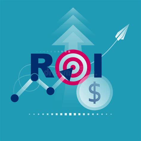 Roi Concept Return On Investment Roi Business Marketing Stock Vector