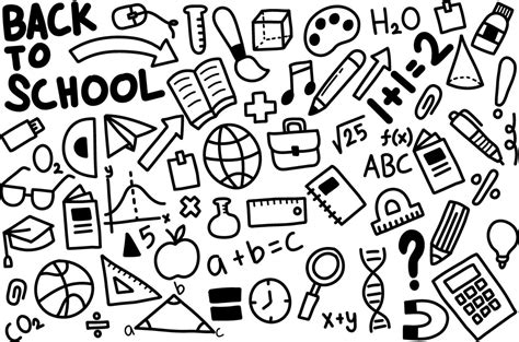 School Doodles Vector Art Icons And Graphics For Free Download