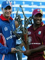 Michael Vaughan And Brian Lara Share The Spoils Espncricinfo