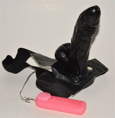 Buy St Grade Black Strapon Hollow Penis Dildo Vibrator Online In India