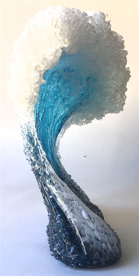 Art Glass Wave Sculpture From Kelasa Glass Gallery On Kauaii