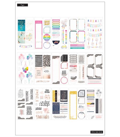 The Happy Planner Big Boxes Color Story Sticker Book JOANN