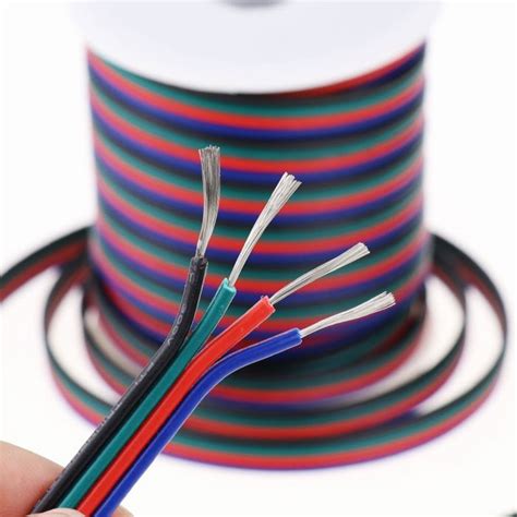 22 Gauge Wire Four Conductor RGB Power Wire RGB X4WIRE Installation