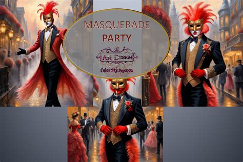 MASQUERADE PARTY Graphic by AHDesign · Creative Fabrica