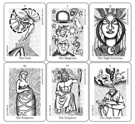 Free Printable Tarot Cards Color Your Own Tarot Cards Worksheets