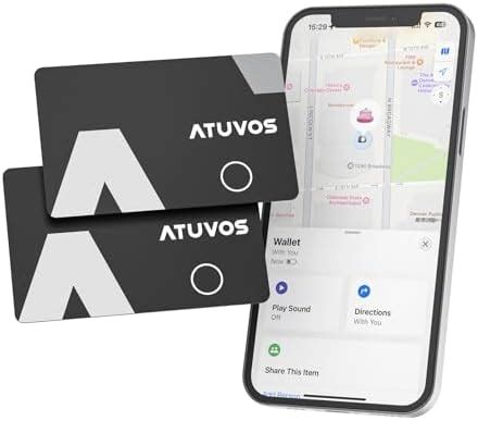 Atuvos Wallet Tracker Card Ultra Thin Cm Pack Smart Bluetooth