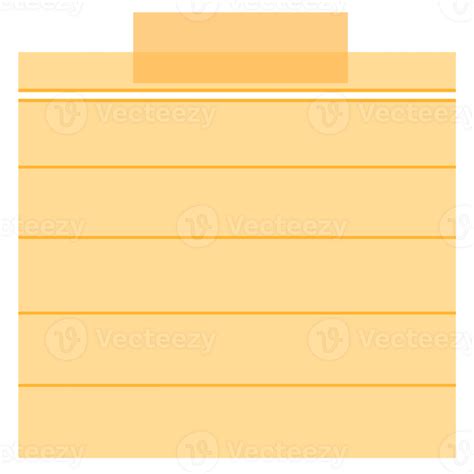 Orange Sticky Notes 35499146 PNG