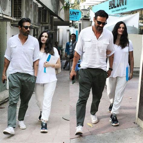 In Pics Arjun Rampal Snapped With Pregnant Girlfriend Gabriella