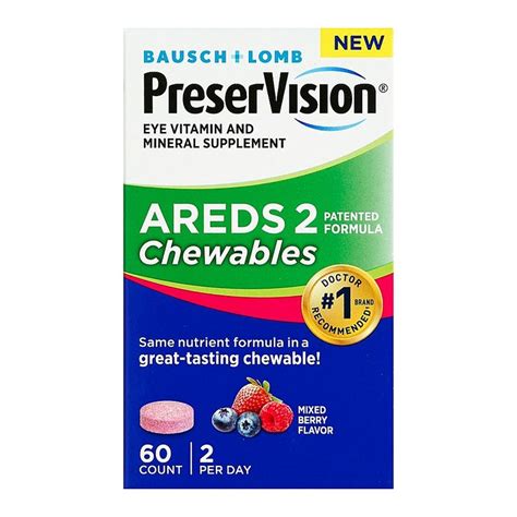 Bausch Lomb Preservision® Areds 2 Chewable Eye Vitamin And Mineral Supplement Bed Bath