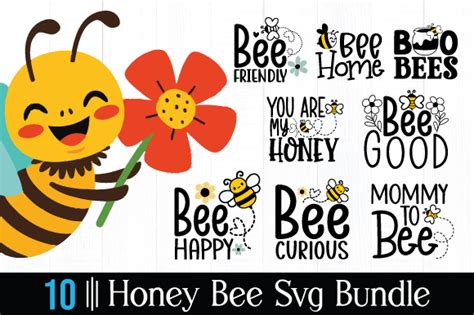 Honey Bee Svg Bundle Graphic By Bee Design · Creative Fabrica