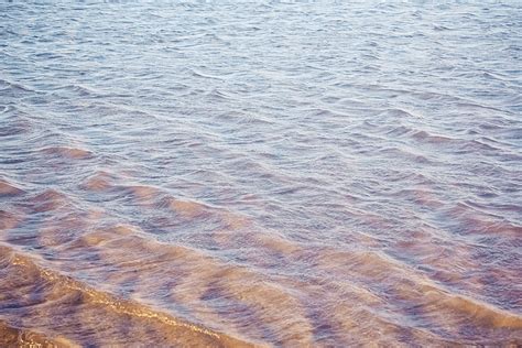 Photographie D ondulations Régulières Sur La Mer Fond Eau De Mer