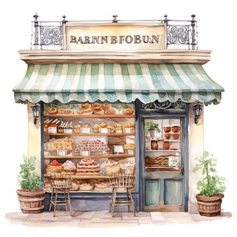 Bakery Storefronts Clipart High Quality Jpgs Paper Craft Mixed