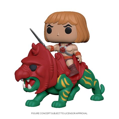 Masters Of The Universe He Man On Battle Cat Funko Pop Vinyl Ride 84