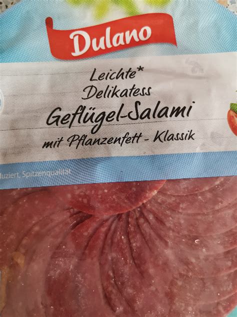 Dulano Leichte Delikatess Gefl Gel Salami Klassik Kalorien Neue