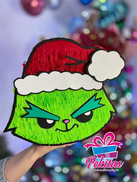 Pi Ata Grinch En Pi Atas Navidad Mini Pi Atas Pi Atas