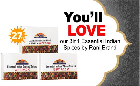 Rani 3 In1 Essential Indian Spices T Box Set Masala