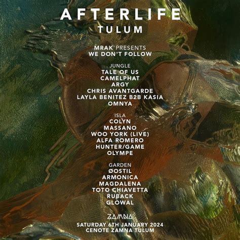 Afterlife Tulum Zamna Festival Tulum TULUM PARTY