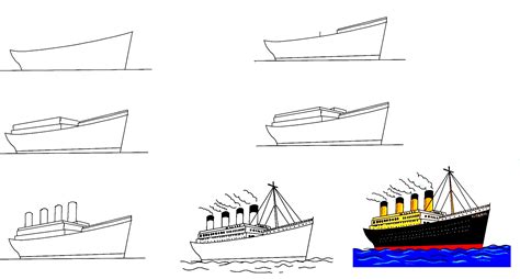 How To Draw The Titanic Step By Swingcity16