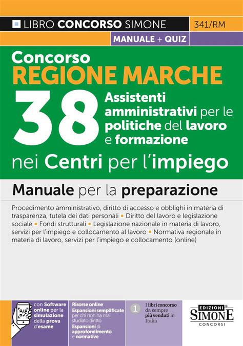 Manuale Concorso Regione Marche 38 Assistenti Edizioni Simone