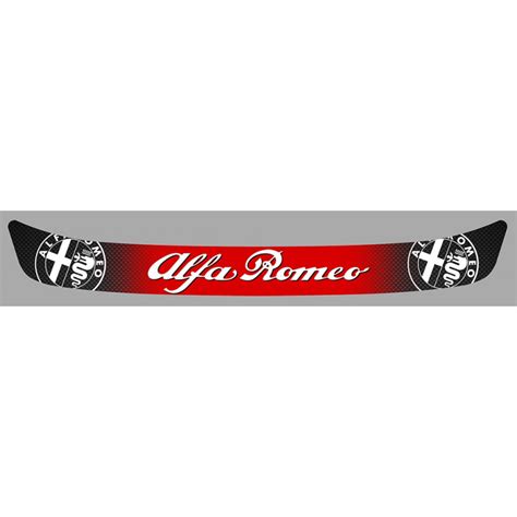 Alfa Romeo Helmet Visor Sunstrip Laminated Decal Cafe Racer Bretagne