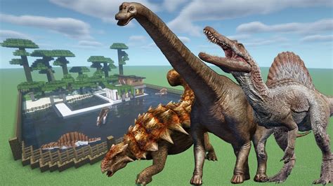 How To Make A Brachiosaurus Ankylosaurus And Spinosaurus Farm In