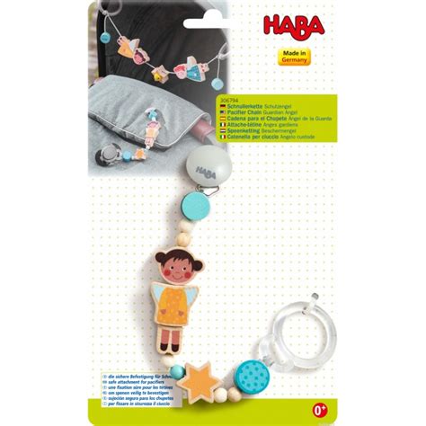 Дървена верижка за биберон Ангелче Haba 306794