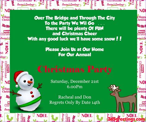 Funny Christmas Lunch Invitation Wording - Invitations : Resume ...