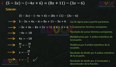 Soluci N Ejercicio Resoluci N De Ecuaciones De Primer Grado Con