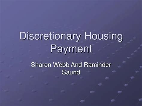 Ppt Discretionary Housing Payment Powerpoint Presentation Free